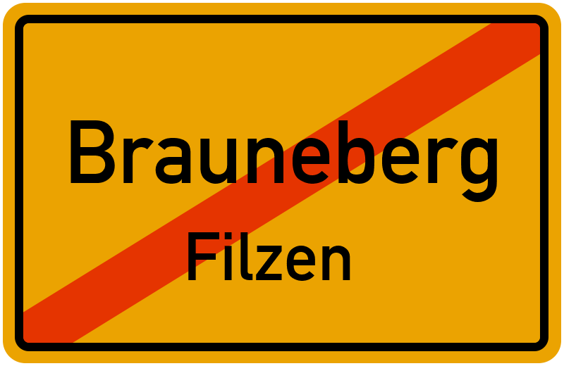 Ortsschild Brauneberg