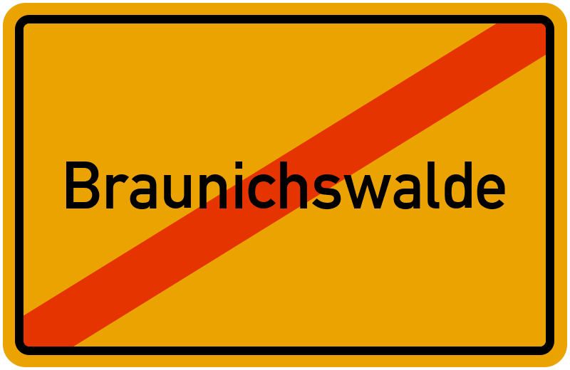 Ortsschild Braunichswalde
