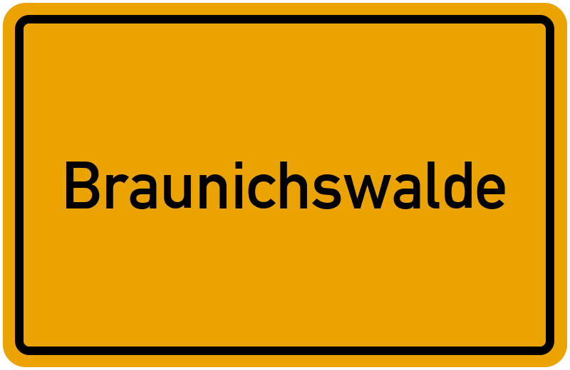 Ortsschild Braunichswalde