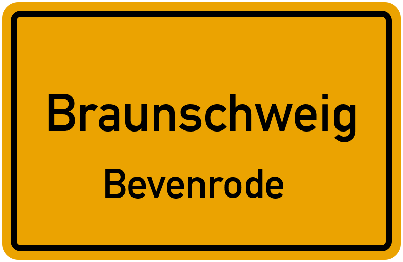Ortsschild Braunschweig-Bevenrode kostenlos: Download & Drucken