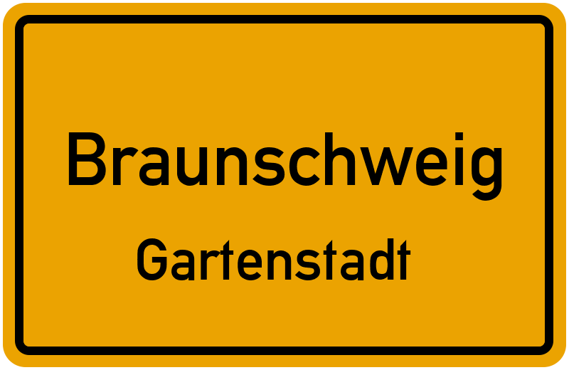 Ortsschild Braunschweig