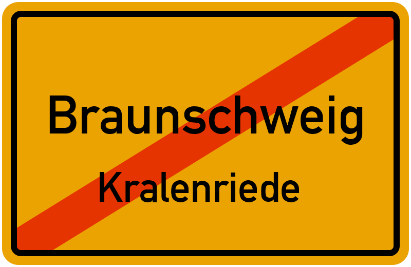 Ortsschild Braunschweig