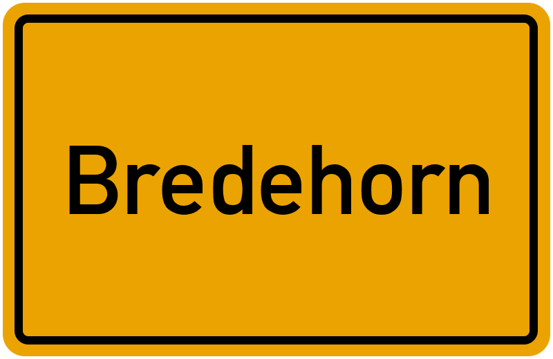 Ortsschild Bredehorn