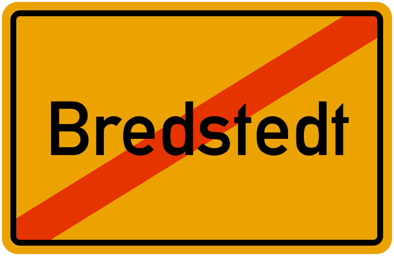 Ortsschild Bredstedt