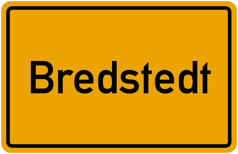 Ortsschild Bredstedt