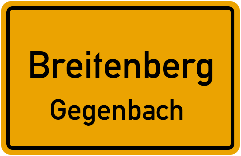 Ortsschild Breitenberg