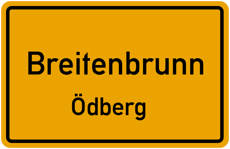Ortsschild Breitenbrunn