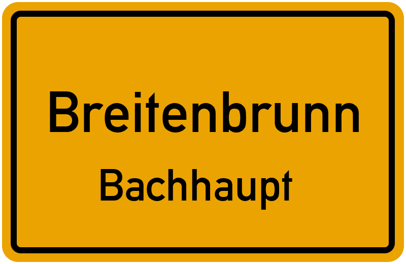 Ortsschild Breitenbrunn