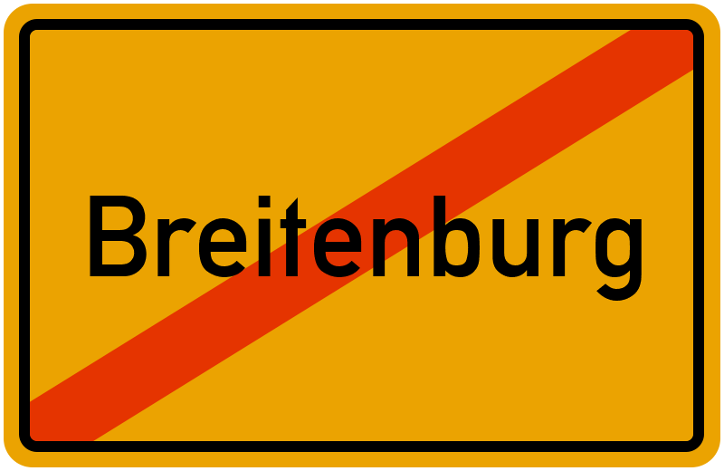 Ortsschild Breitenburg