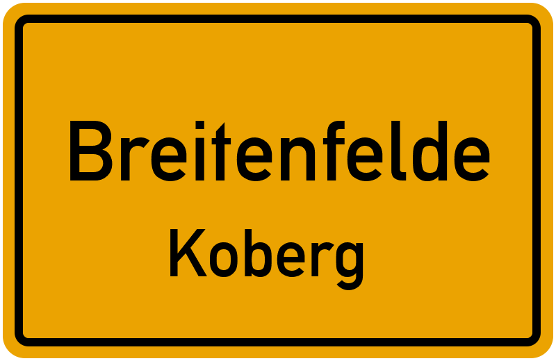 Ortsschild Breitenfelde