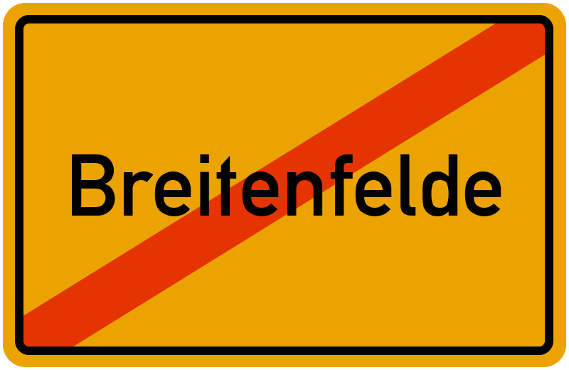 Ortsschild Breitenfelde