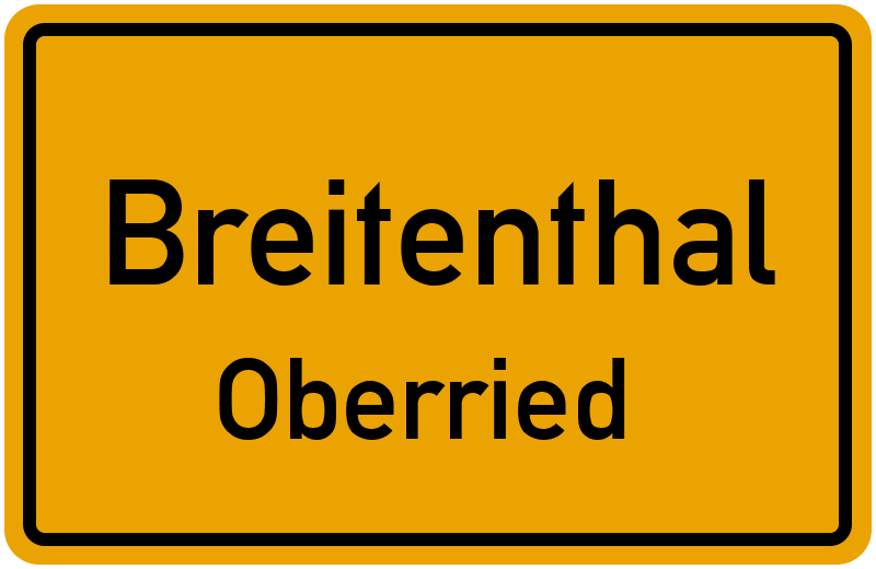 Ortsschild Breitenthal