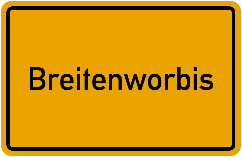 Ortsschild Breitenworbis