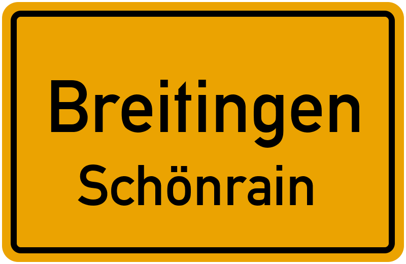 Ortsschild Breitingen