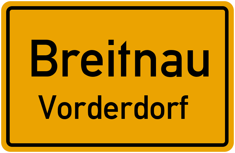 Ortsschild Breitnau