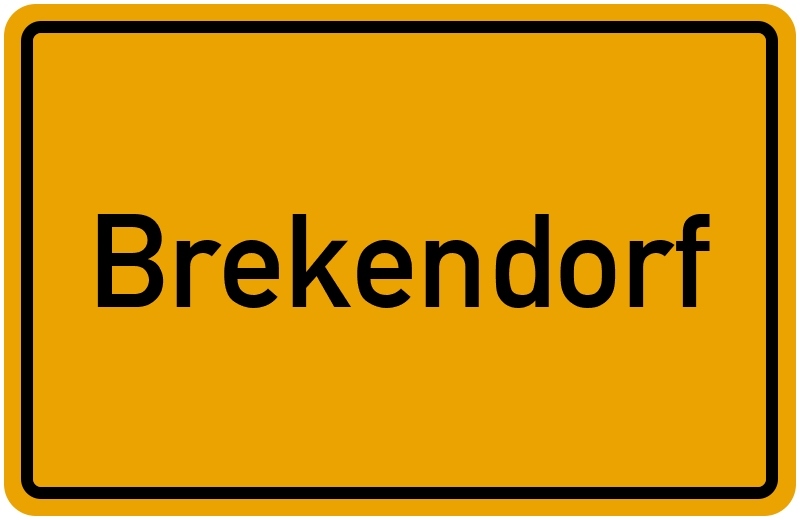 Ortsschild Brekendorf