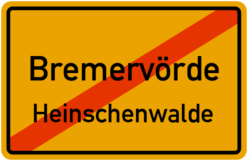 Ortsschild Bremervörde