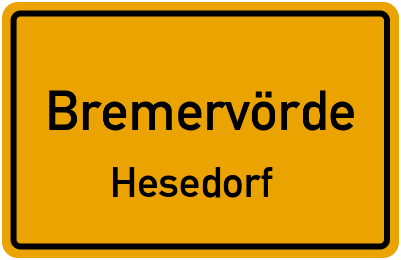 Ortsschild Bremervörde