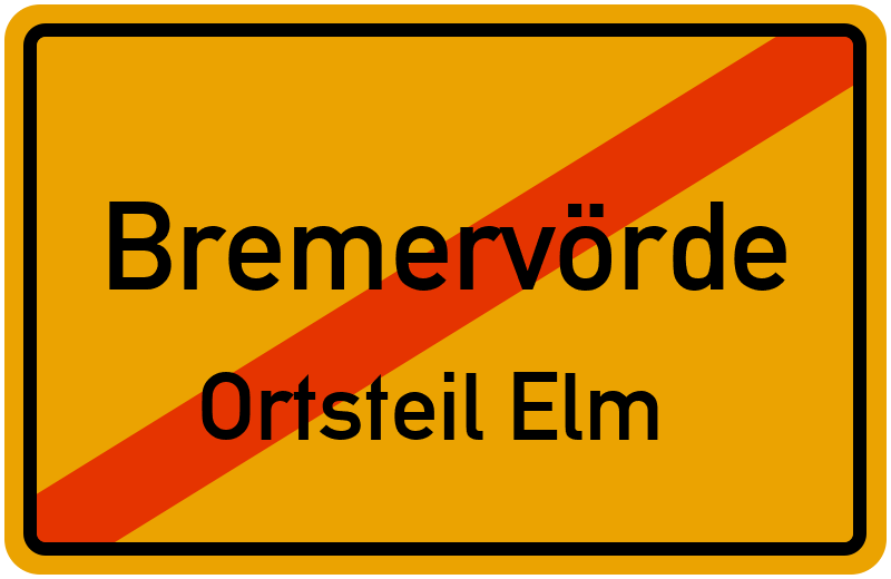 Ortsschild Bremervörde