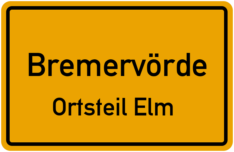 Ortsschild Bremervörde