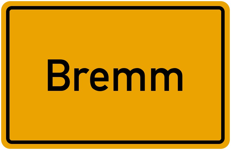 Ortsschild Bremm