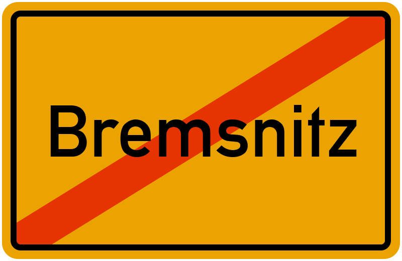 Ortsschild Bremsnitz