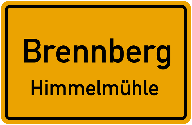 Ortsschild Brennberg