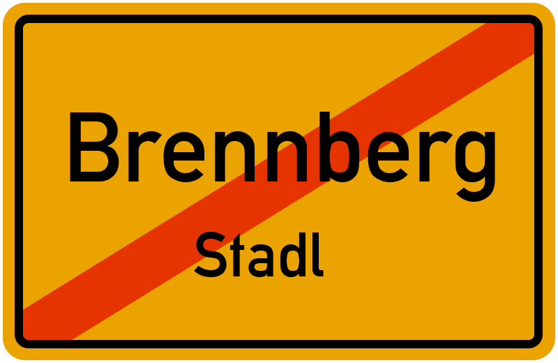 Ortsschild Brennberg