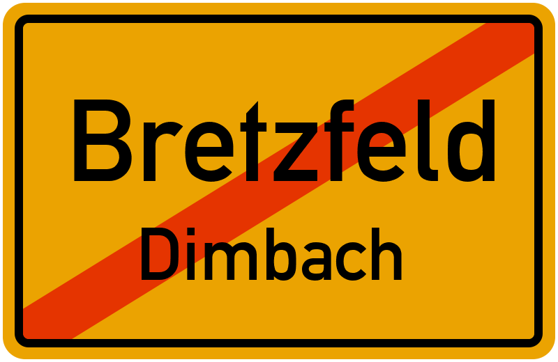 Ortsschild Bretzfeld