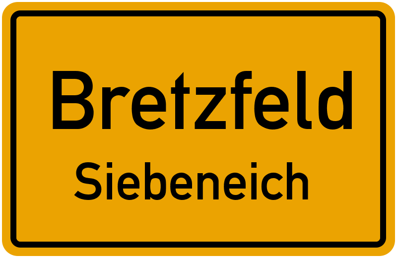 Ortsschild Bretzfeld