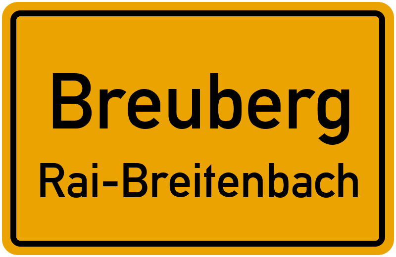 Ortsschild Breuberg