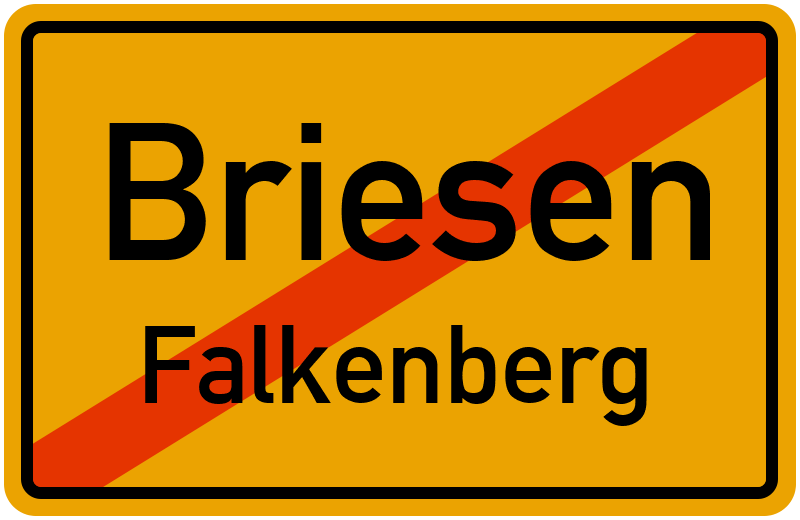 Ortsschild Briesen