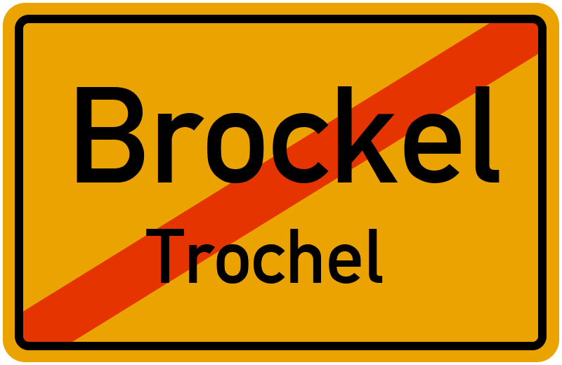 Ortsschild Brockel