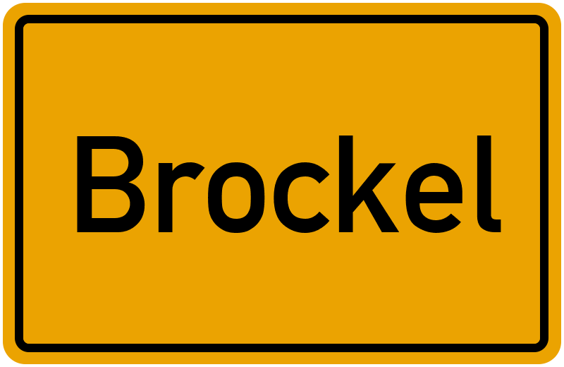 Ortsschild Brockel