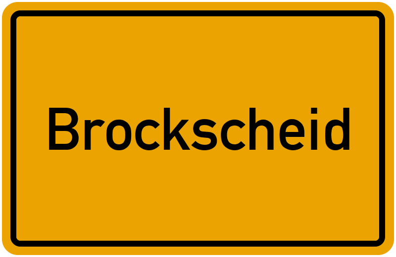 Ortsschild Brockscheid