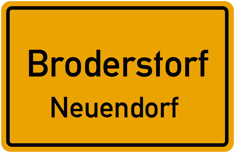 Ortsschild Broderstorf