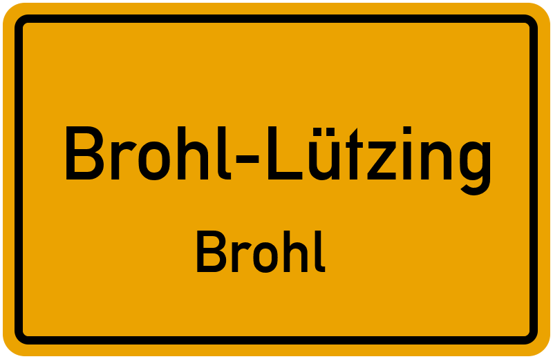 Ortsschild Brohl-Lützing