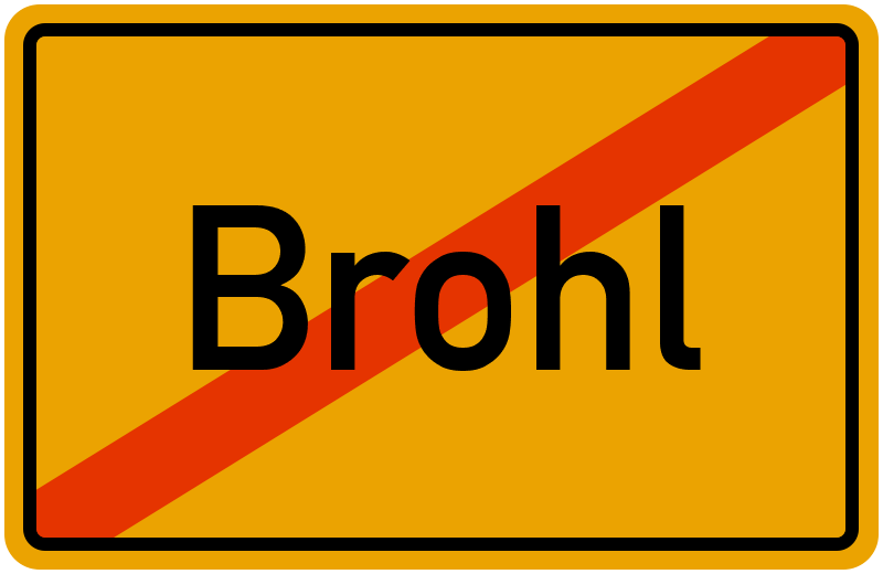 Ortsschild Brohl