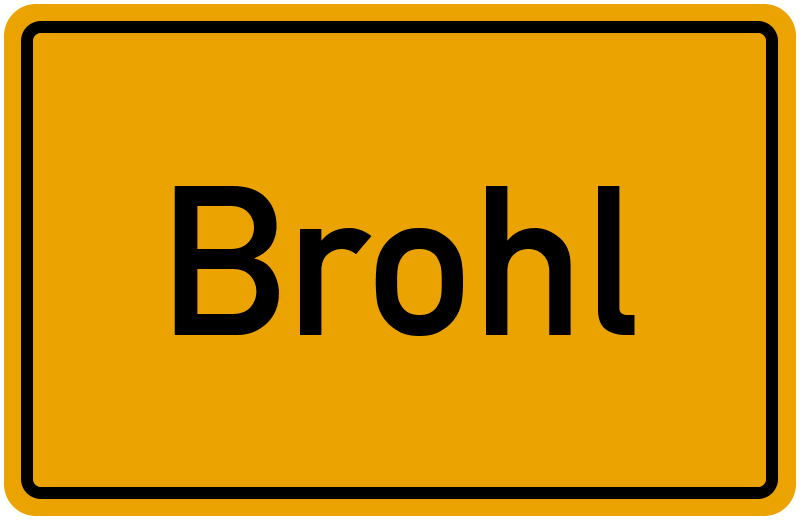Ortsschild Brohl