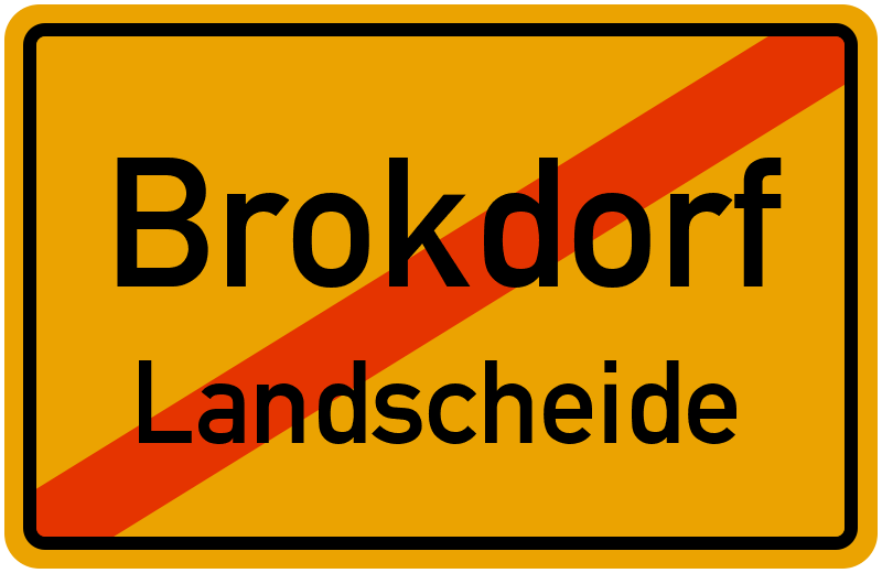 Ortsschild Brokdorf