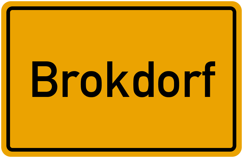 Ortsschild Brokdorf