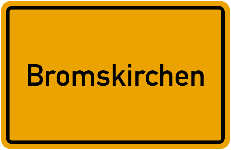 Ortsschild Bromskirchen