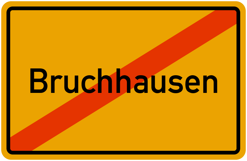Ortsschild Bruchhausen