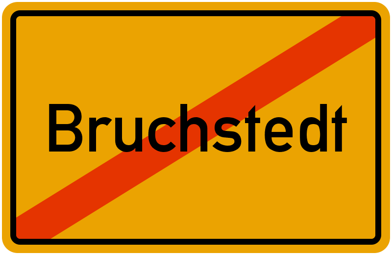Ortsschild Bruchstedt