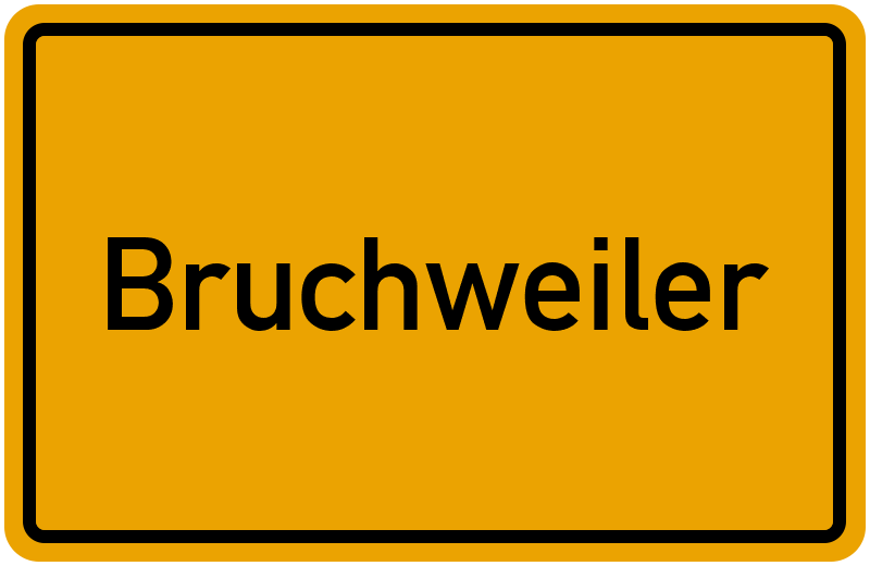 Ortsschild Bruchweiler