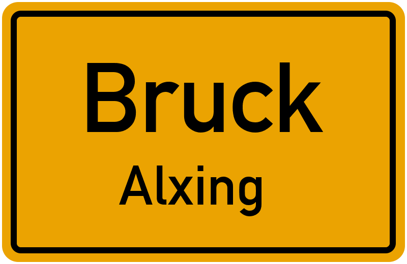 Ortsschild Bruck