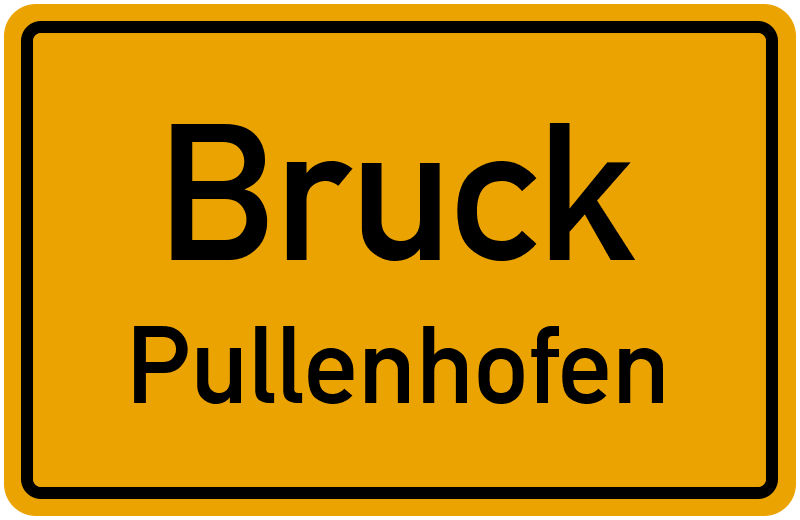 Ortsschild Bruck
