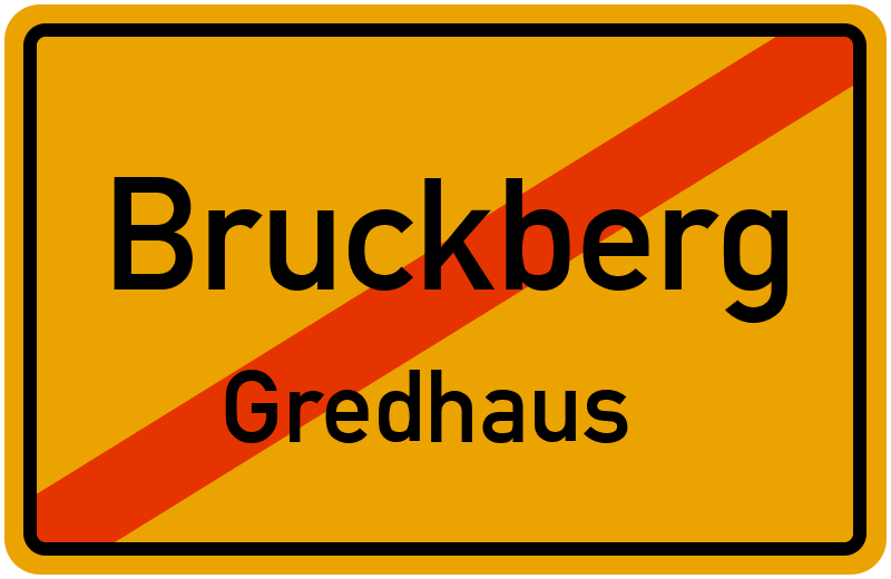 Ortsschild Bruckberg