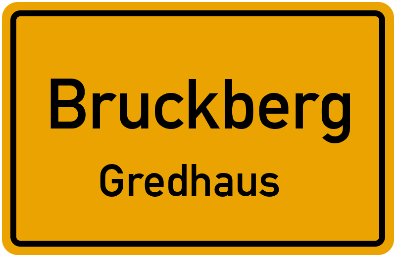 Ortsschild Bruckberg