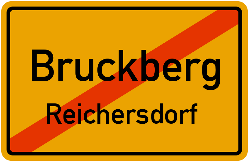 Ortsschild Bruckberg